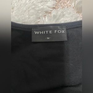 White Fox tie front top